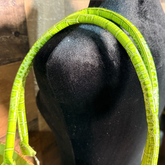 Straw Summer Beach Swim Tote Tan Green SM 317 - Picture 6 of 6